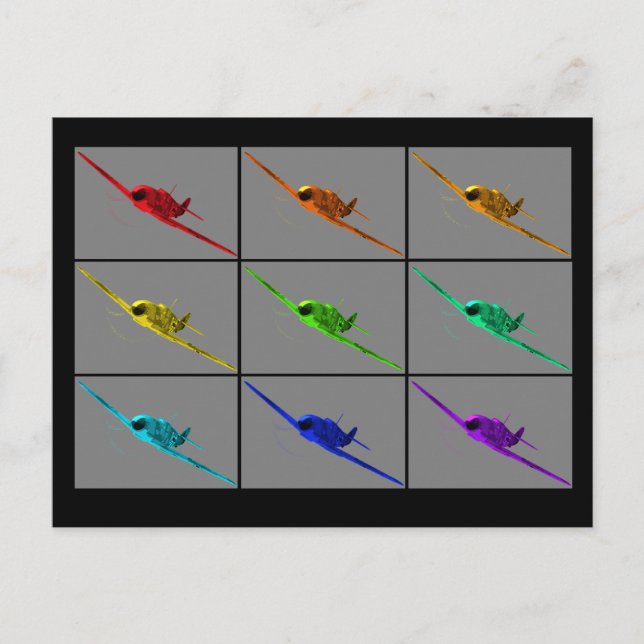 Postal Pesadilla de Pokryshkin (Anverso)