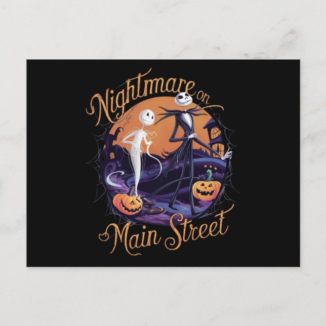 Postal pesadilla en Main Street, Halloween (Anverso)