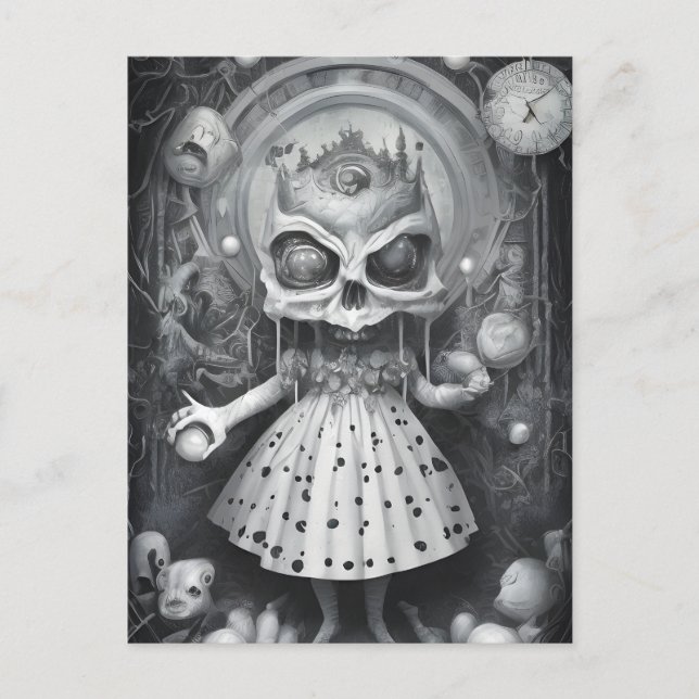 Postal Pesadilla en Wonderland  (Anverso)