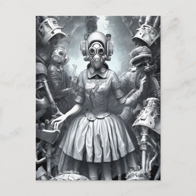 Postal Pesadilla en Wonderland (Anverso)