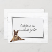 Pésame por la pérdida de un Pastor Alemán