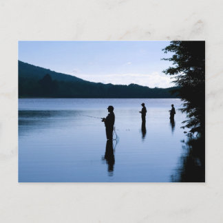 Postal Pesca al amanecer