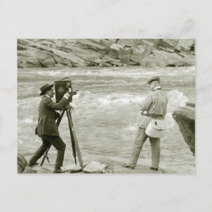 Postal Pesca con mosca, 1918