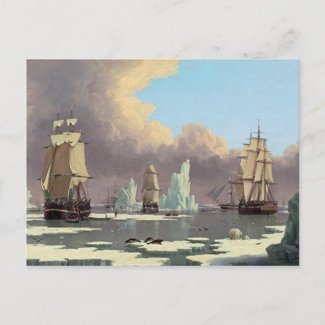 Postal Pesca de ballena del norte: "Swan" e "Isabella" (Anverso)