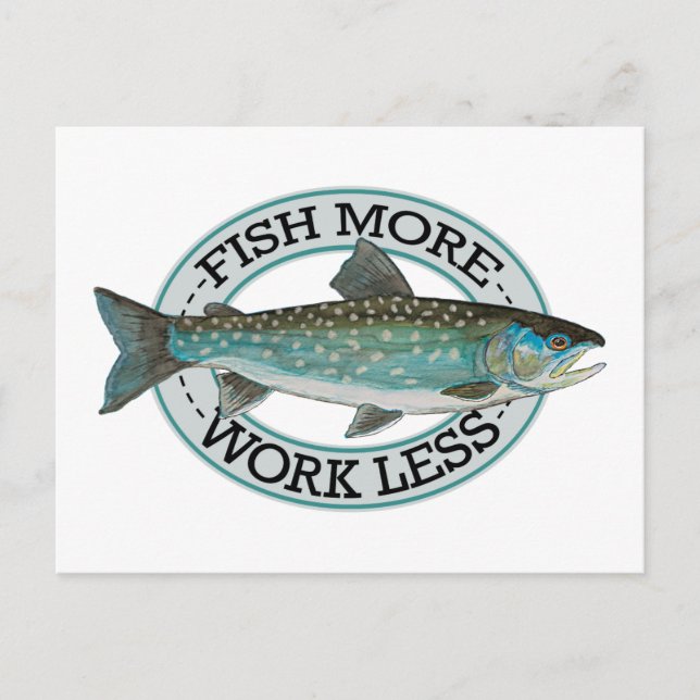 Postal Pesca de Char (Anverso)