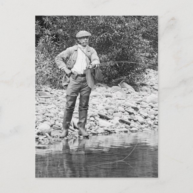 Postal Pesca de las destrezas, años 1890 (Anverso)