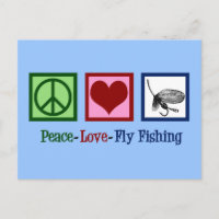 Pesca de mosca con amor por la paz