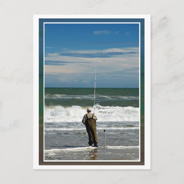 Postal Pesca de Surf (Anverso)