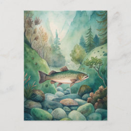 Postal Pesca de trucha