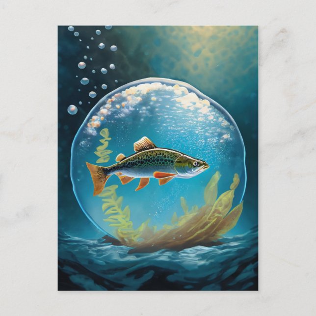 Postal Pesca de trucha (Anverso)
