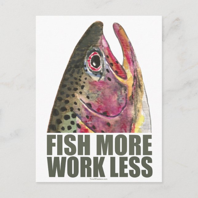Postal Pesca de trucha más (Anverso)
