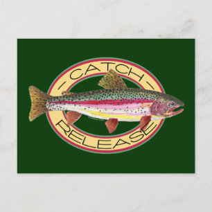 Postal Pesca de trueque y liberación