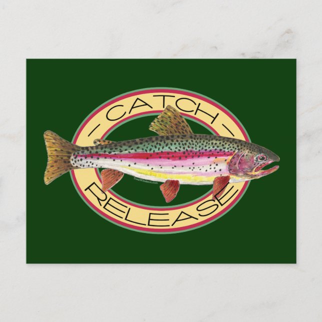 Postal Pesca de trueque y liberación (Anverso)