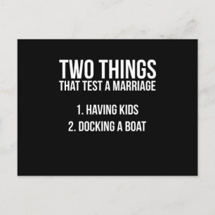 Postal Pesca divertida diciendo que atracar un matrimonio