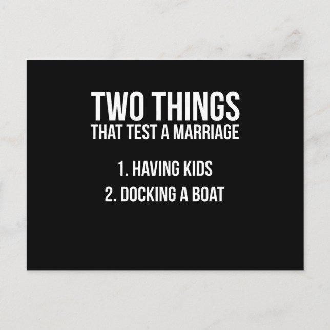 Postal Pesca divertida diciendo que atracar un matrimonio (Anverso)