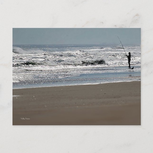 Postal Pesca en agua esparadisíaca (Anverso)