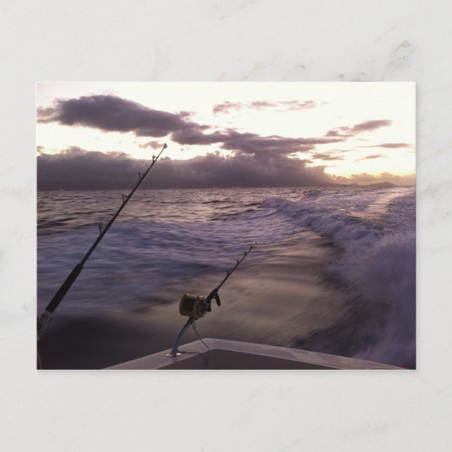 Postal Pesca en aguas profundas (Anverso)