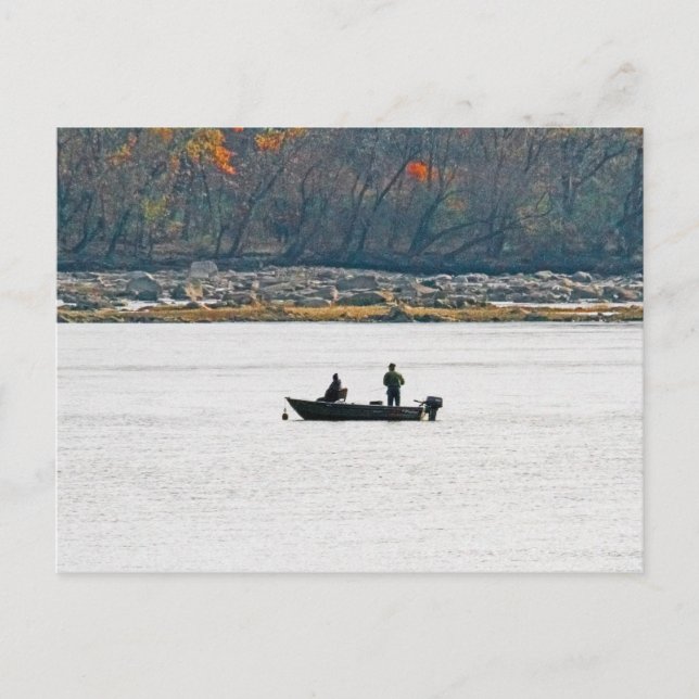 Postal Pesca en barca pequeña (Anverso)