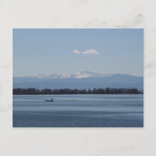 Postal Pesca en el Parque Estatal Barr Lake Colorado