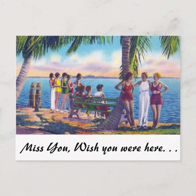 Postal Pesca en Florida (Anverso)