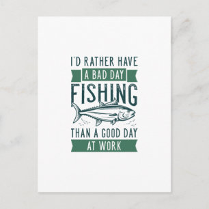 Postal Pesca en mal día