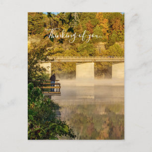 Postal Pesca Otoño De Lake Springfield Pensando En Ti