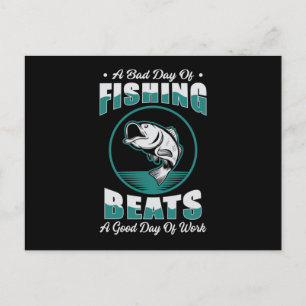 Postal Pesca Pescador Amo Pescador Rod Gracioso Regalo