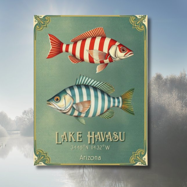 Postal Pescado acuático del lago Havasu Arizona Postcard (Subido por el creador)