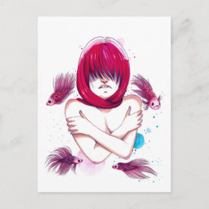 Postal Pescado ahogado