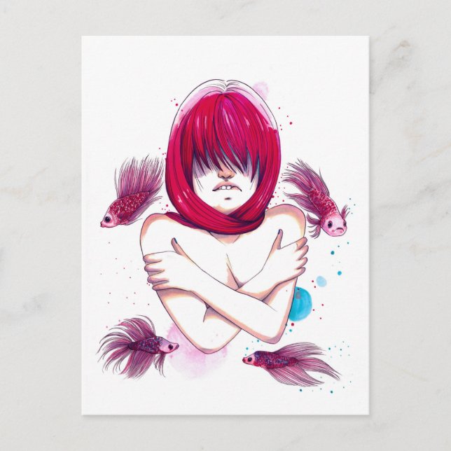 Postal Pescado ahogado (Anverso)