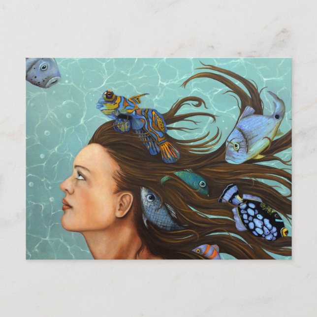 Postal Pescado azul (Anverso)