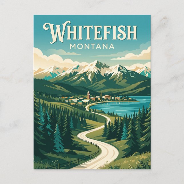 Postal Pescado blanco EE. UU. (Anverso)