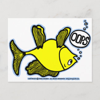 Postal ¡Pescado boca abajo!