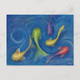 Postal Pescado colorido