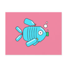 Pescado de botella de plástico // Conciencia sobre
