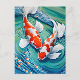 Postal Pescado de Koi