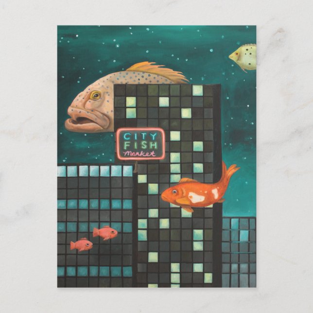 Postal Pescado de la ciudad (Anverso)
