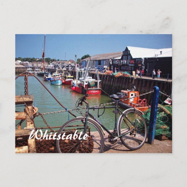Postal Pescado de origen Picturesco Whitstable Kent Reino (Anverso)