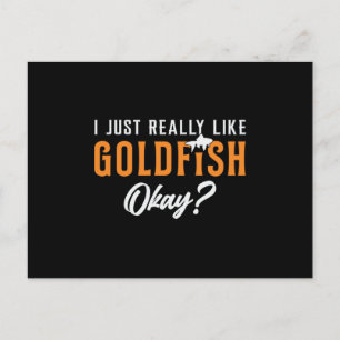 Postal Pescado de oro me gusta mucho el pez dorado