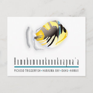 Postal Pescado del Estado de Hawaii - Humuhumunukunukuapu