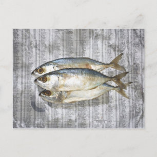Postal Pescado en periódico financiero, opinión elevada