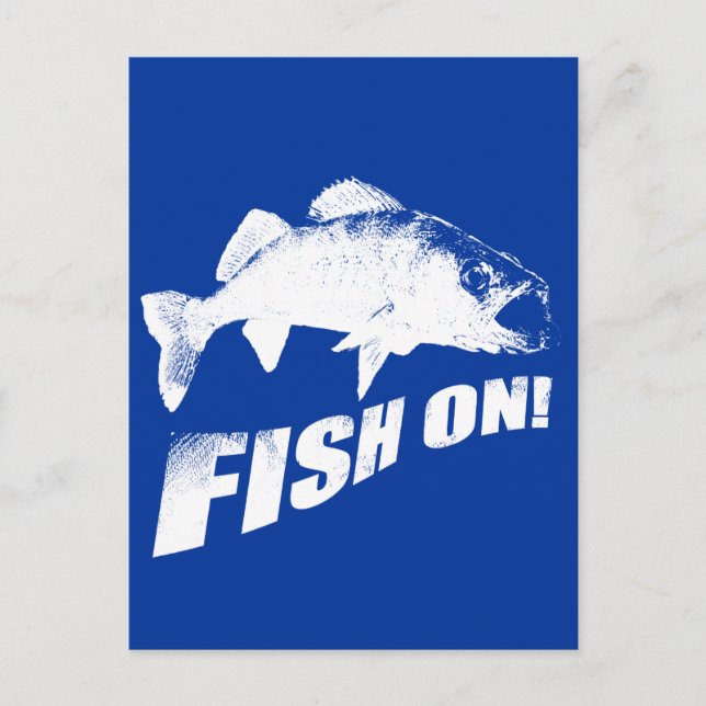 Postal Pescado en walleye (Anverso)