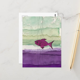 Postal Pescado morado