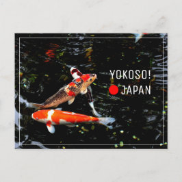 Postal Pescado nishikigoi japonés