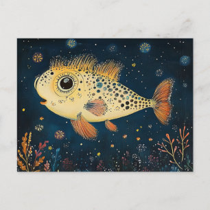 Postal Pescado Personalizado colorido