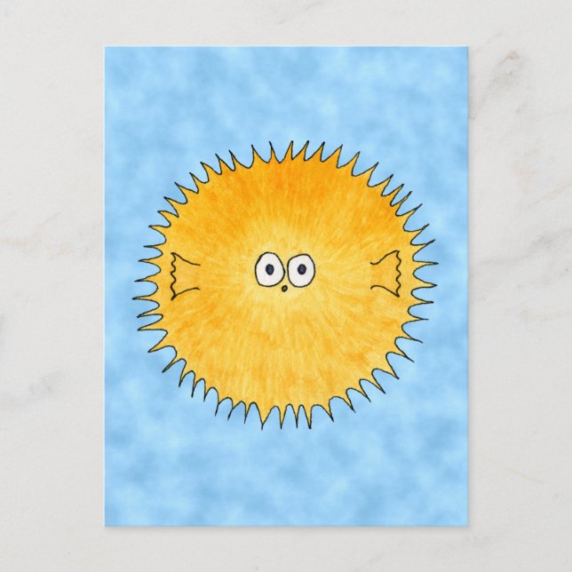 Postal Pescado Porcupine. (Anverso)