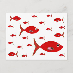 Postal Pescado Rojo