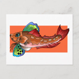 Postal Pescado tropical 1 popular pescado retro Guay