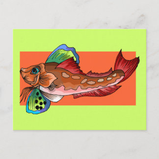 Postal Pescado tropical 1 popular pescado retro Guay
