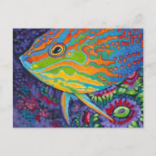 Postal Pescado tropical brillante I